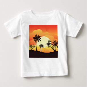 Summer Background with Palm Trees-32134 Baby T-Shirt
