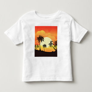 Summer Background with Palm Trees-32134 Toddler T-shirt