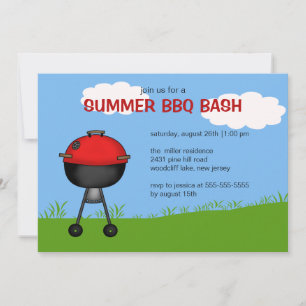 Summer BBQ Bash Invitation