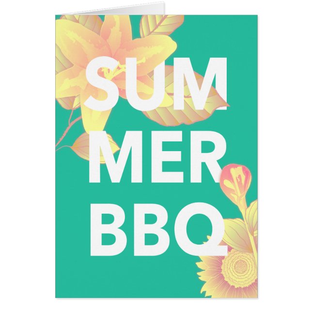 SUMMER BBQ bright floral (Front)