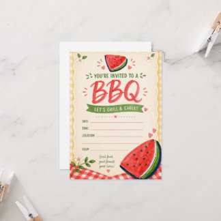 Summer BBQ Invitation