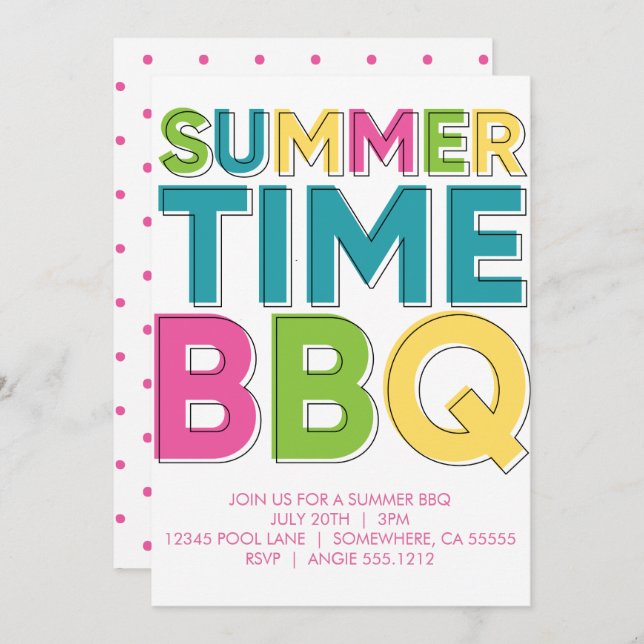 SUMMER BBQ INVITE (Front/Back)