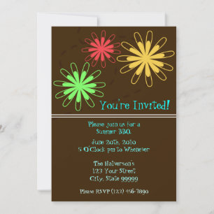 Summer BBQ Party Invitation