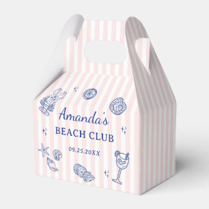 Summer Beach Adult Birthday Party Favor Box
