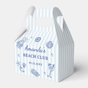 Summer Beach Adult Birthday Party Favor Box