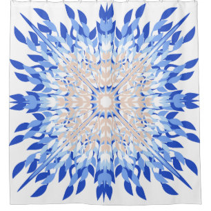 Summer beach blue pink beige floral 