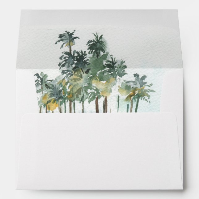 Summer Beach Bridal Shower Invitation Envelope (Back (Bottom))