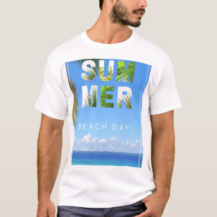 Summer Beach Day T-Shirt Tropical Vacation Tee