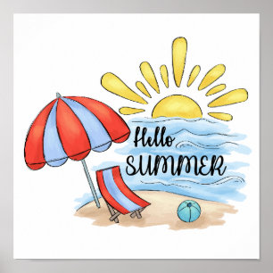 Summer Beach Design Poster