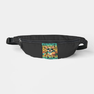 Summer Beach Dog Vacation Vector Fanny Pack
