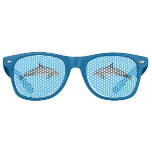 Summer Beach Dolphin Underwater Retro Sunglasses