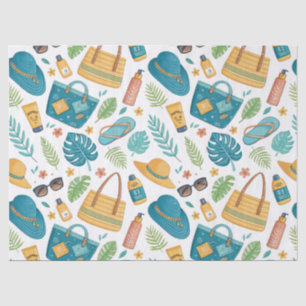 Summer Beach Essentials Pattern (1) Tissue Paper