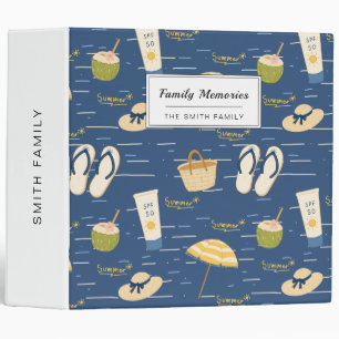 Summer Beach Essentials Pattern (3) Binder