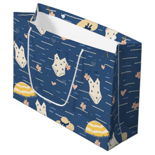 Summer Beach Essentials Pattern (5) Large Gift Bag