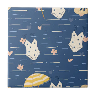 Summer Beach Essentials Pattern (5) Tile