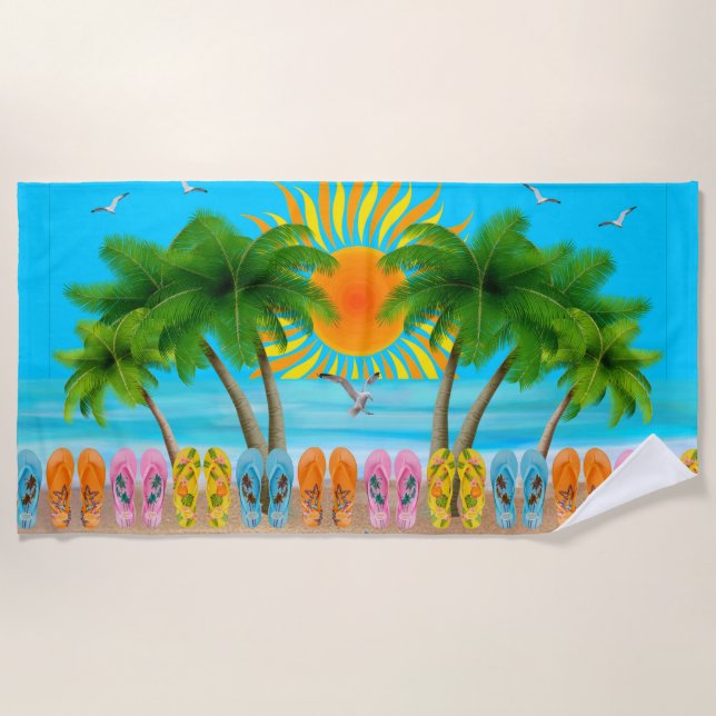 Summer Beach Fun Towel (Front)
