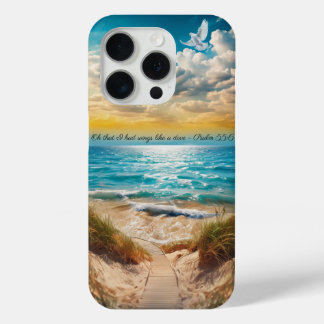 Summer beach iphone case with inspiring Psalm 55:6