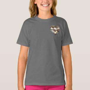 Summer Beach Life, Seashells Heart T-Shirt