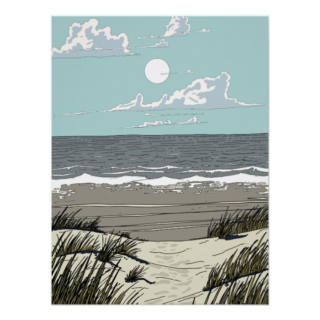 Summer Beach Location Poster (Front)