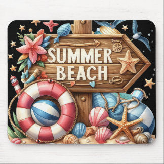 Summer Beach Mouse Pad
