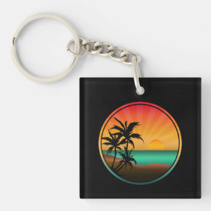 SUMMER BEACH NATURE KEYCHAIN