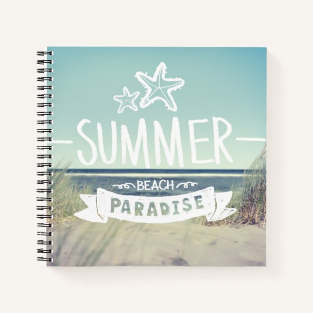 Summer Beach Paradise Notebook (Front)