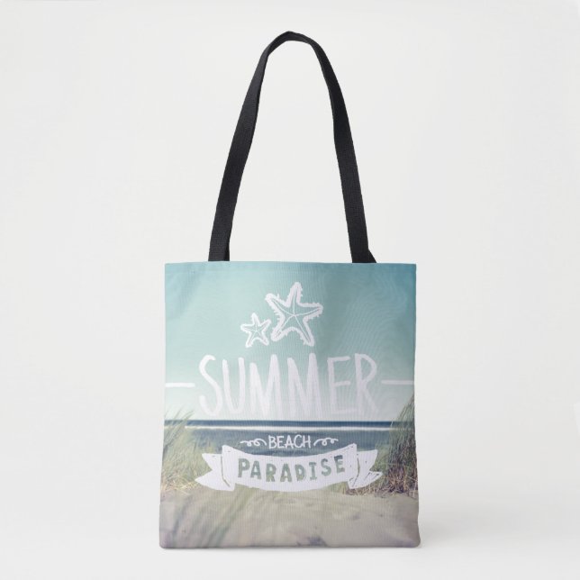 Summer Beach Paradise Tote Bag (Front)
