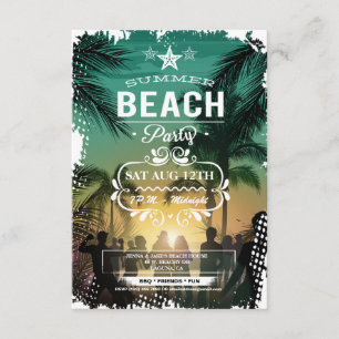Summer Beach Party Invitation