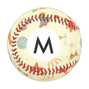Summer Beach Pattern Baseball
