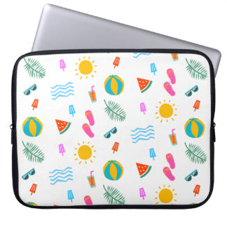 Summer Beach Pattern Electronics Bag