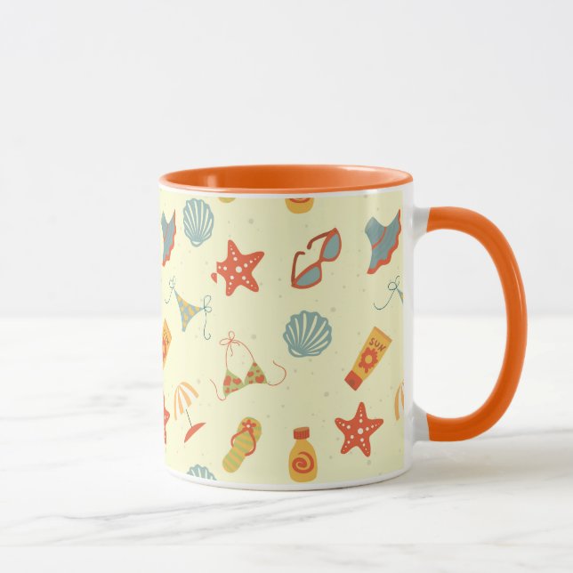 Summer Beach Pattern Mug (Right)