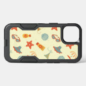 Summer Beach Pattern Otterbox iPhone Case (Back Horizontal)