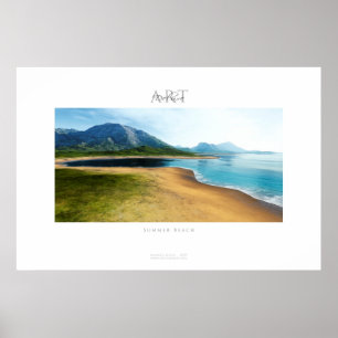summer beach poster