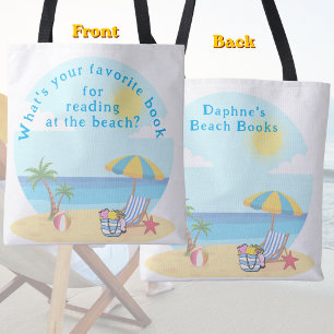 Summer Beach Reading Conversation Starter Tote Bag