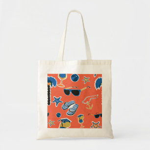 Summer Beach: Relaxing Seamless Pattern. Tote Bag