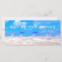 Summer Beach Retirement Congratulations Card