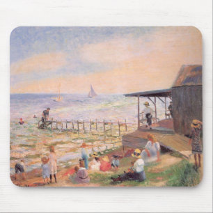 Summer Beach Scene Mouse Pad