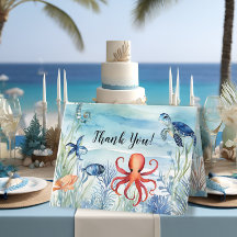 Summer Beach Sea Life Octopus Merci