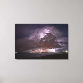 Summer beach Storm Canvas Print