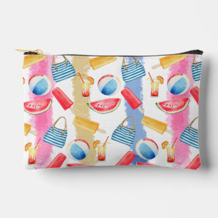 Summer Beach Stripes Accessory Pouch