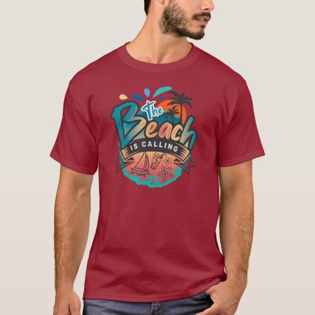Summer & Beach Sublimation  T-Shirt (Front)