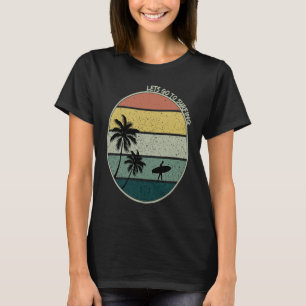 Summer Beach Surfing Vintage Sunset T-Shirt