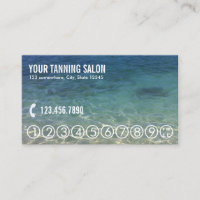 Summer Beach Tanning Salon Loyalty Punch
