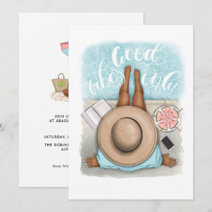 Summer Beach Vacation Birthday Party Invitation