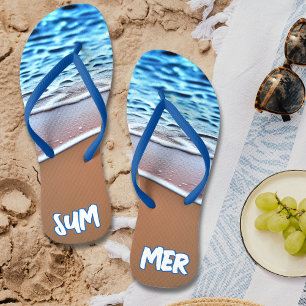 Summer Beach Vacation Flip Flops