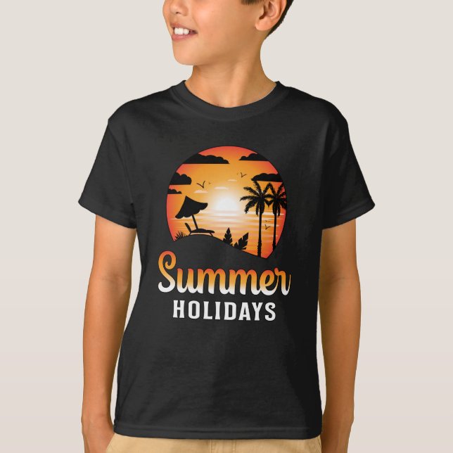 Summer Beach Vacation Sea Surf Cool Sun Funny Gift T-Shirt (Front)