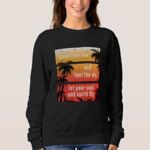 Summer Beach Vacation Surf Cool Sea Sun Funny Gift Sweatshirt