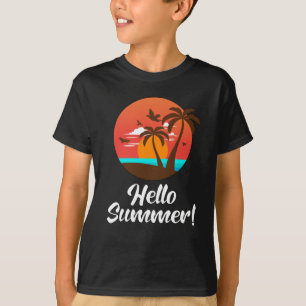 Summer Beach Vacation Surf Sea Cool Sun Funny Gift T-Shirt