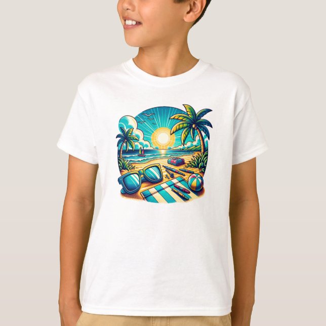 summer beach vibe T-Shirt (Front)