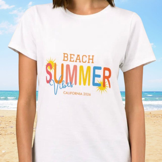 Summer Beach Vibes Custom  T-Shirt (Creator Uploaded)